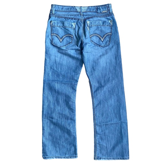 Levis SilverTab Bootcut Jeans 32 x 32 Western Lightwash Blue Gray Color Y2K - Picture 4 of 12